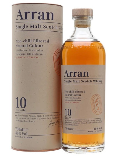 Arran 10 Year Old Single Malt Scotch Whisky