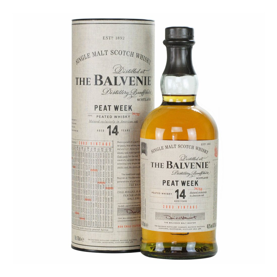 Balvenie 14 Year Old Peat Week 2003 Vintage