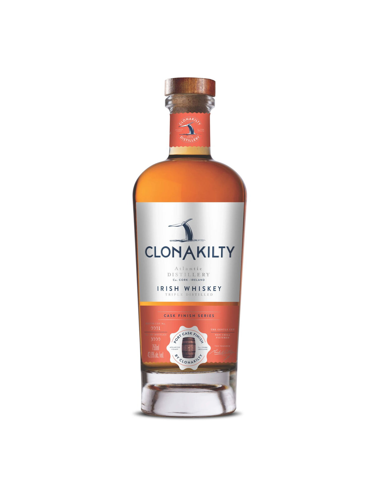 Clonakilty Port Cask Finish Single Batch Irish Whiskey
