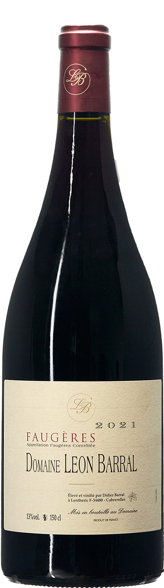 Domaine Léon Barral Faugères Rouge 2021