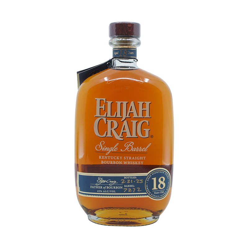 Elijah Craig 18 Year Old Single Barrel Kentucky Straight Bourbon Whiskey
