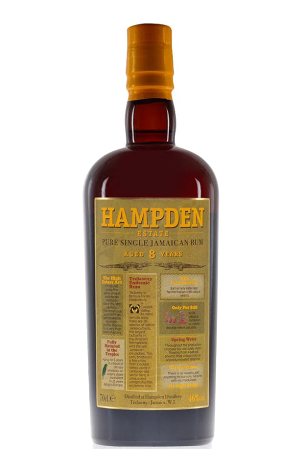 Hampden Estate Pure Single Jamaican Rum Aged 8 Years Cask Strength
