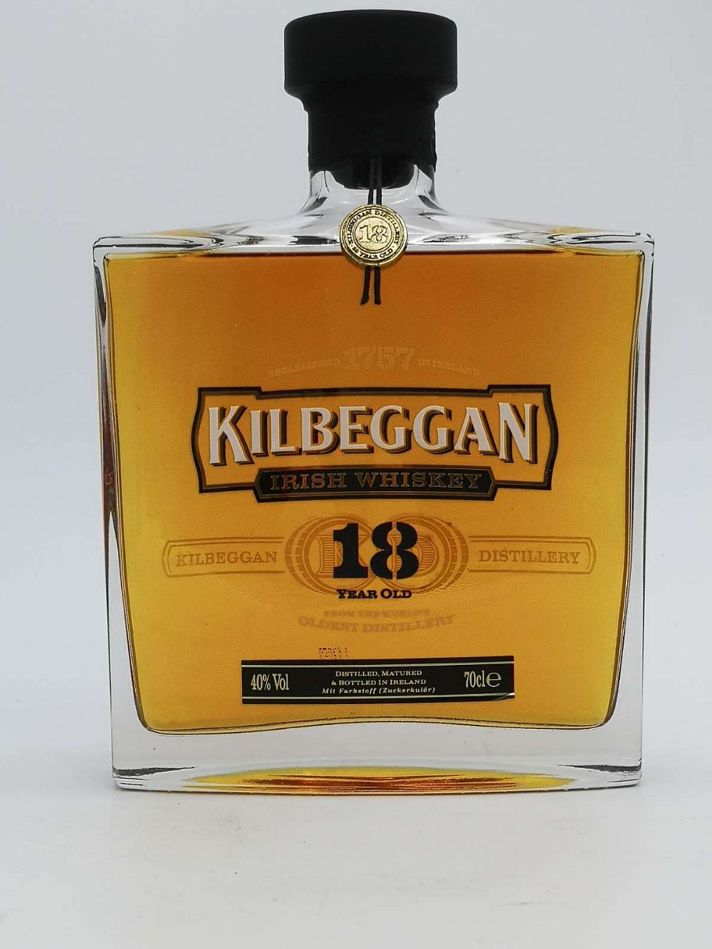 Kilbeggan 18 Year Old Limited Release Irish Whiskey