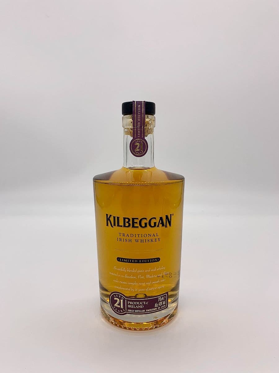 Kilbeggan 21 Year Old Limited Release Irish Whiskey Single Pot Still