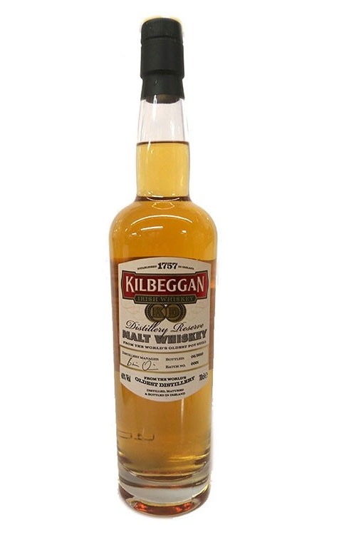 Kilbeggan Distillery Reserve Small Batch Single Malt Irish Whiskey