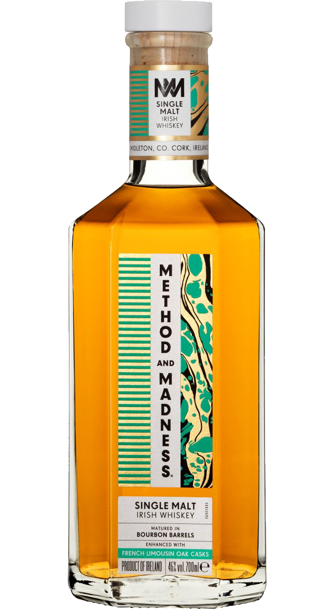 Method and Madness Limousin Oak Casks Single Pot Still Irish Whiskey