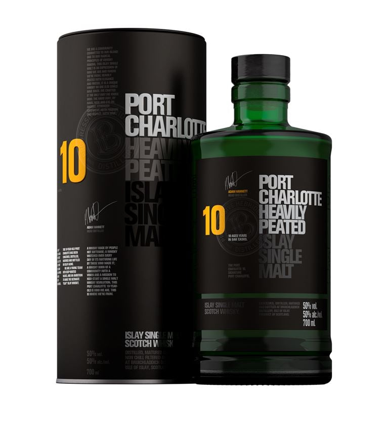 Port Charlotte 10 Year Old Heavily Peated Islay Single Malt Scotch Whisky