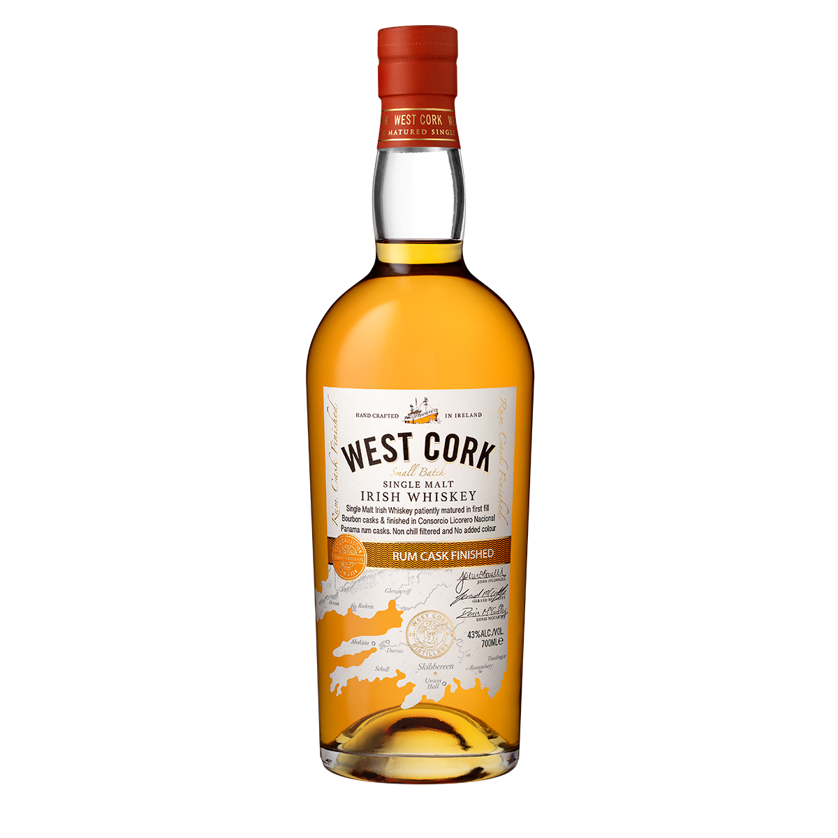 West Cork Single Malt Rum Cask Finish Irish Whiskey
