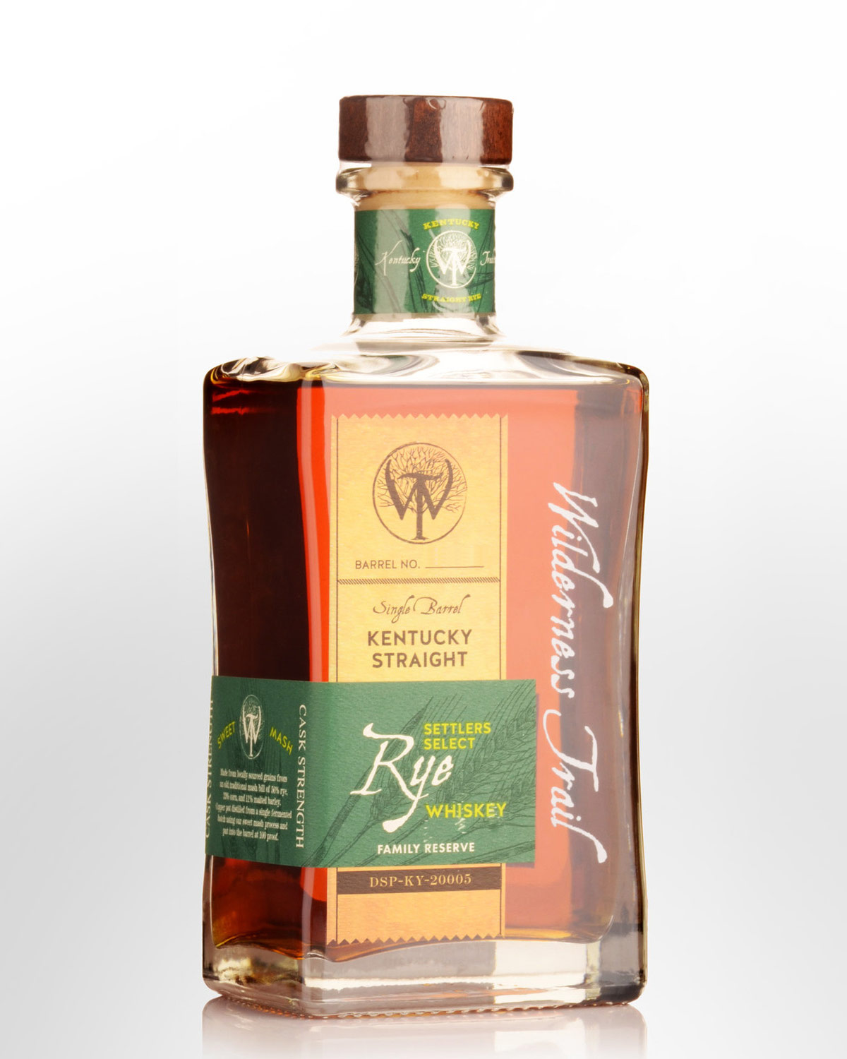 Wilderness Trail Cask Strength Single Barrel Rye Whiskey